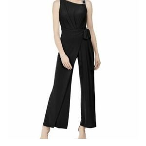 MSK classy sleeveless jumpsuit with buckle detailing